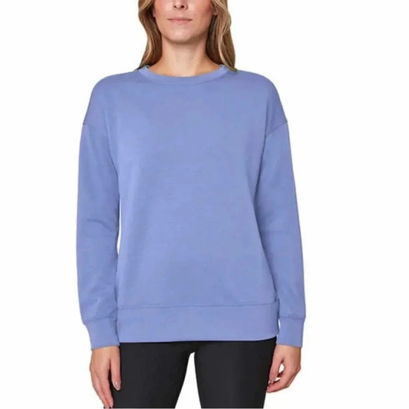 Mondetta Ladies' Scuba Long Sleeve Crewneck Sweatshirt XL Verdigris - Picture 5 of 14